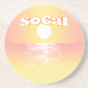 Dessous De Verre En Grès Coucher de soleil SoCal