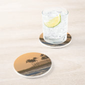 Dessous De Verre En Grès Coucher de soleil sur Kauai (Côté)