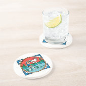 Dessous De Verre En Grès Couleur de Kokopelli (Côté)