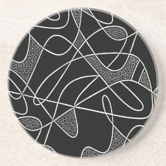 Dessous De Verre En Grès COULEURS ATOMIQUES des années 1950 des dessous de