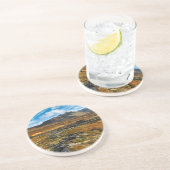 Dessous De Verre En Grès Couleurs d'automne sur le paysage (Côté)