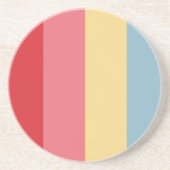 Dessous De Verre En Grès Couleurs de bonbons Verticales (Devant)