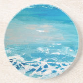 Dessous De Verre En Grès Couleurs d'eau peintes (Devant)