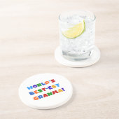 Dessous De Verre En Grès Couleurs lumineuses du Meilleur-est Granma du (Côté)