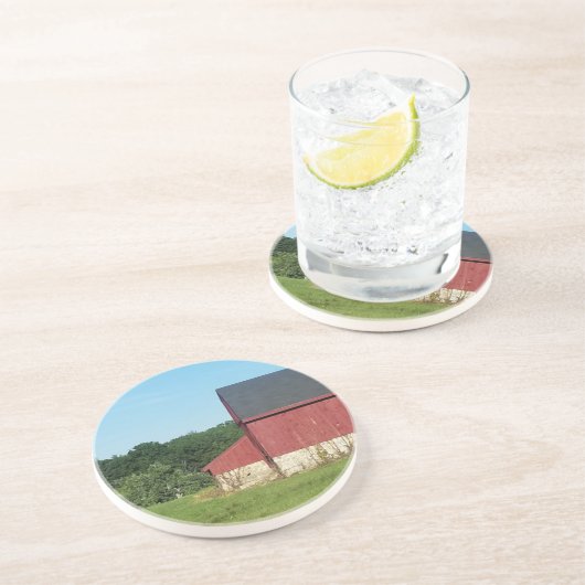 Dessous De Verre En Grès Country Barn (Côté)