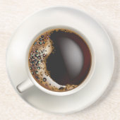 Dessous De Verre En Grès Coupe de café noir (Devant)