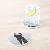 Dessous De Verre En Grès Couple de danseurs "Dance With Me" (Côté)