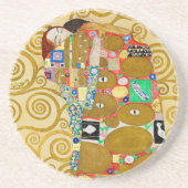 Dessous De Verre En Grès Couple Nouveau de Gustav Klimt Exaucé (Devant)