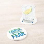 Dessous De Verre En Grès Courage plutôt que la peur (Côté)