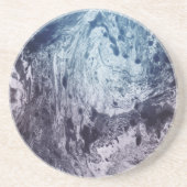 Dessous De Verre En Grès Courants Océaniques De L'Espace (Devant)