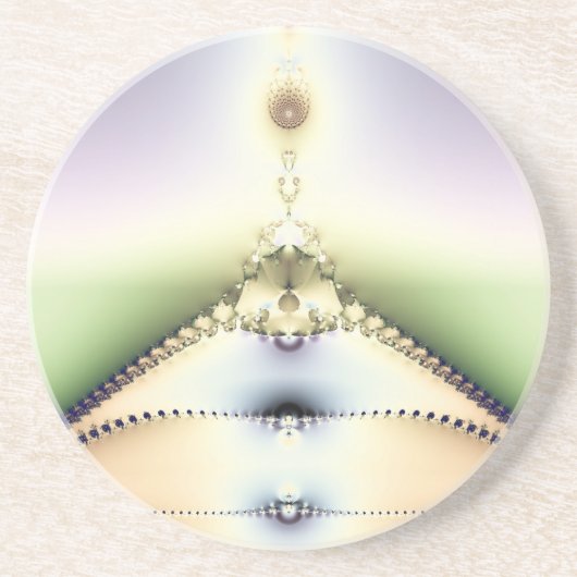 Dessous De Verre En Grès Couronne (Devant)