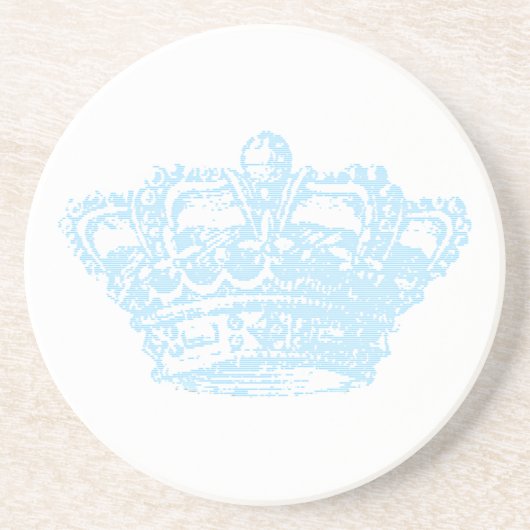 Dessous De Verre En Grès Couronne bleue (Devant)