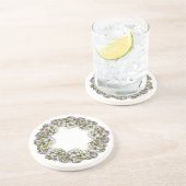 Dessous De Verre En Grès Couronne de Hortensia (Côté)