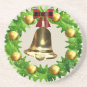 Dessous De Verre En Grès Couronne de Noël (Devant)