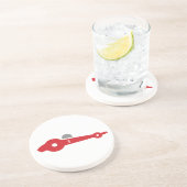 Dessous De Verre En Grès Course automobile (Côté)