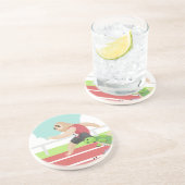 Dessous De Verre En Grès course de paresseux (Côté)