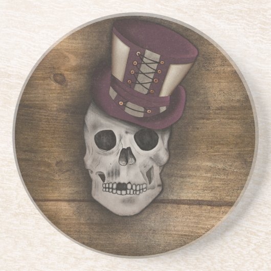 Dessous De Verre En Grès Coussin Steampunk (Devant)