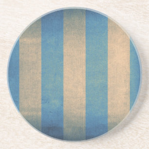 Dessous De Verre En Grès Couvercle de chaise vintage rayé