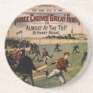 Dessous De Verre En Grès Couverture du magazine Vintage Sports Baseball Thr