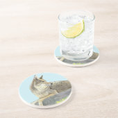 Dessous De Verre En Grès Coyote (Côté)