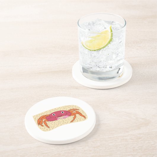 Dessous De Verre En Grès Crabe (Côté)