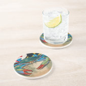 Dessous De Verre En Grès Crabe bleu du Maryland (Côté)