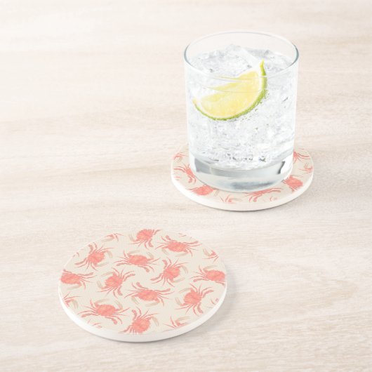 Dessous De Verre En Grès Crabe - Pêche Fuzz 2024 (Côté)