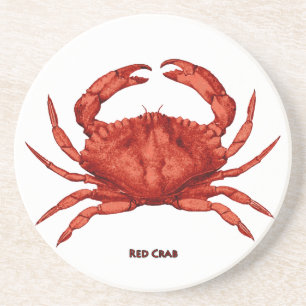 Dessous De Verre En Grès Crabe rouge (Pacifique)