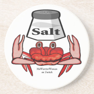 Dessous De Verre En Grès Crabe salé, MeWarriorWoman sur Twitch