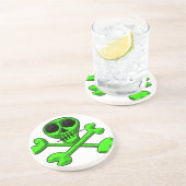 Dessous De Verre En Grès Crâne (Côté)