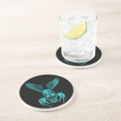 Dessous De Verre En Grès Crâne à aigle (Côté)