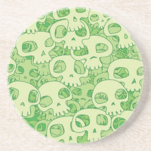 Dessous De Verre En Grès Crâne Cool