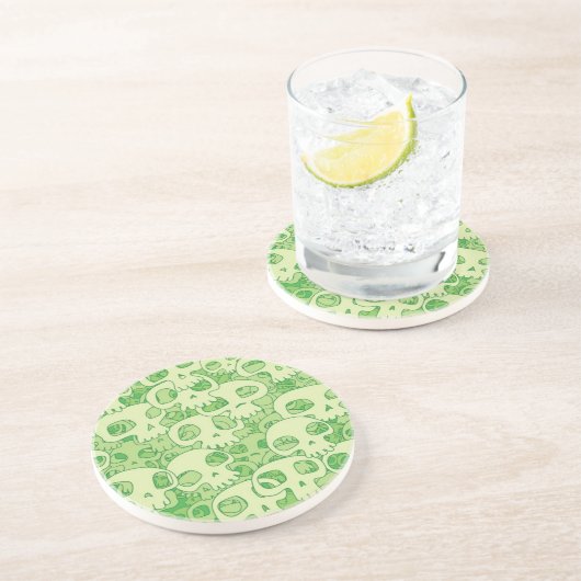 Dessous De Verre En Grès Crâne Cool (Côté)