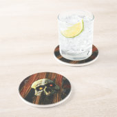 Dessous De Verre En Grès Crâne foncé (Côté)
