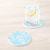 Dessous De Verre En Grès crâne victorien bleu (Côté)