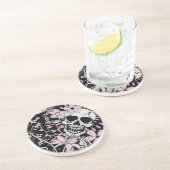 Dessous De Verre En Grès Crâne vintage (Côté)