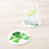 Dessous De Verre En Grès crânes (Côté)