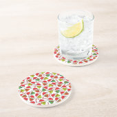 Dessous De Verre En Grès Crânes à sucre père Noël (Côté)