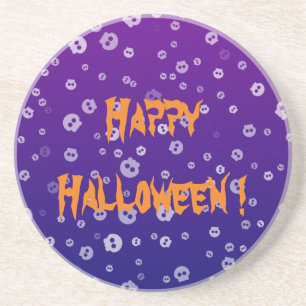 Dessous De Verre En Grès Crânes d'Halloween
