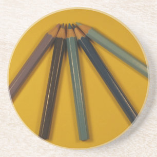 Dessous De Verre En Grès Crayons colorés