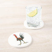 Dessous De Verre En Grès Crazy rooster (Côté)