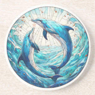 Dessous De Verre En Grès Créez vos propres dauphins radieux en verre coloré