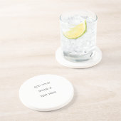 Dessous De Verre En Grès Créez votre propre blanc (Côté)