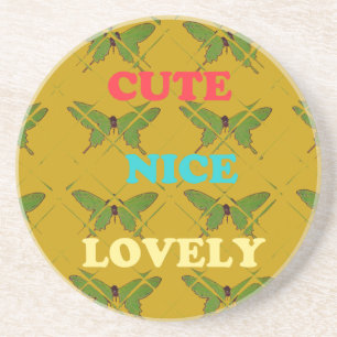 Dessous De Verre En Grès Créez Votre Propre Cute Nice Beau Papillon Vintage