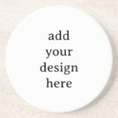 Dessous De Verre En Grès Créez Votre Propre Grès Personnalisé Simple (Devant)