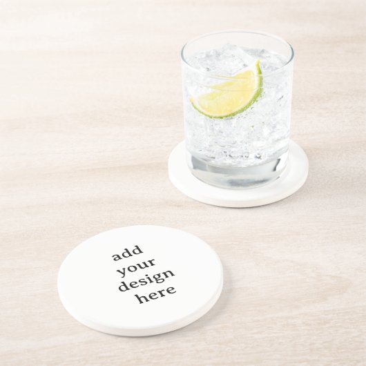 Dessous De Verre En Grès Créez Votre Propre Grès Personnalisé Simple (Côté)