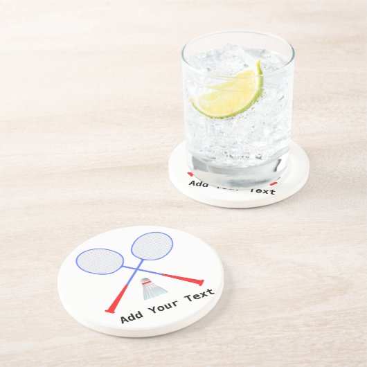 Dessous De Verre En Grès Créez votre propre lecteur de badminton (Côté)