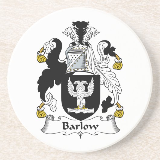 Dessous De Verre En Grès Crête de famille de Barlow (Devant)