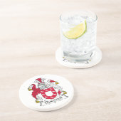 Dessous De Verre En Grès Crête de famille de Chadwick (Côté)