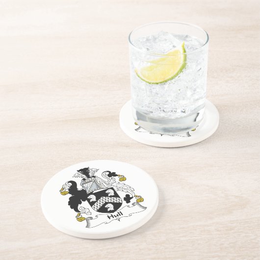 Dessous De Verre En Grès Crête de famille de coque (Côté)